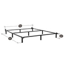Mofesun Metal Bed Frame King Tool Free Easy Assembly 9-Leg Base - Black - Like New