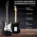 Best Choice Products 39'' Full Size Beginner Electric Guitar Starter Kit - Black - Brand New