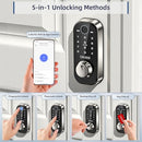 OKIBB SMART LOCK WITH WI-FI KEYLESS ENTRY DOOR LOCK APP TOUCHSCREEN - SILVER - Like New