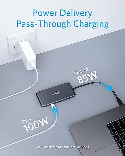 ANKER USB C HUB 341 USB-C HUB 7-IN-1 4K HDMI 100W POWER DELIVERY - GRAY - Like New