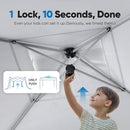 Quictent 10'x10' Pop up Screened Canopy Tent with Mosquito Netting Wheeled Bag - Like New