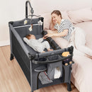 ANGELBLISS 5 IN 1 BABY BASSINET, BEDSIDE CRIB & PLAYPEN BS-01 - - Scratch & Dent