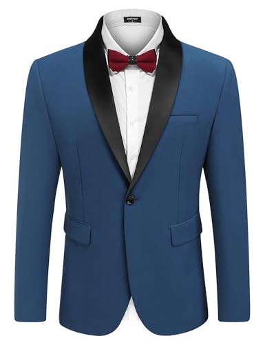 COOFANDY MENS TUXEDO JACKET WEDDING SUIT JACKET SLIM FIT BLAZER JACKET 2XL - Brand New