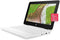 HP CHROMEBOOK 11.6" 1366x768 HD N3350 4GB 32GB EMMC 11-ae131nr - White - Like New