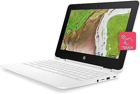 HP CHROMEBOOK 11.6" 1366x768 HD N3350 4GB 32GB EMMC 11-ae131nr - White - Like New