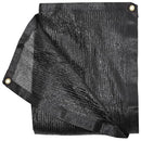 50% Shade Cloth Taped Edge Grommets 12x14 ft Shade Fabric B093KYRYCV - Black - Brand New