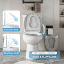 ECOEXPLORER TOILET SEAT COVER,PP ROUND TOILET SEAT WITH TODDLER SEAT - WHITE - Like New