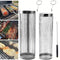 ZSFLZS 2PCS Rolling Grilling Basket Outdoor Network Mesh Cylinder 12.2" + 11.8" - Brand New