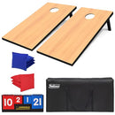 YEELOON Cornhole Set, Regulation/Tailgate Size Cornhole Boards 4x2/3x2 - Natural - Like New