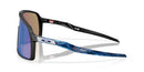 OAKLEY SUTRO ASIAN FIT SUNGLASSES - MATTE BLACK/PRIZM SAPPHIRE - SIZE 60 - Like New