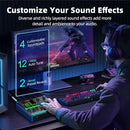 PUPGSIS GAMING AUDIO MIXER AUDIO INTERFACE PC/PODCAST/STREAMING T12 - BLACK - Like New