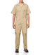 DICKIES MENS SHORT SLEEVE COVERALLS - SIZE: MEN S - KHAKI - Like New