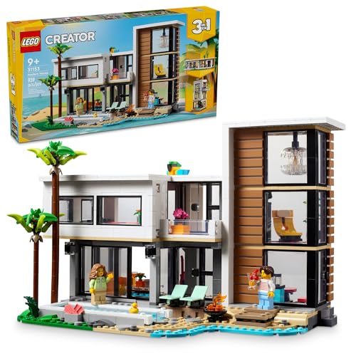 LEGO Creator 3 in 1 Modern Toy House - Kids Toy Building Set with 3 Options - Brand New