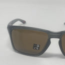 OAKLEY SYLAS MEN'S SUNGLASSES - GRAY FRAME, BROWN LENS/OAKLEY LOGO 57-17-142 - Like New
