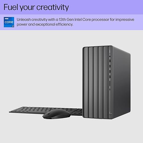 HP Envy Desktop PC i7-13700F 16GB 512GB SSD + 1TB HDD RTX 3050 TE01-4050 - Black - Like New