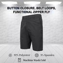 BLUE ROCK JUMP START MEN’S 6-POCKET ALL MOTION STRETCH UTILITY SIZE 36 - BLACK - Like New