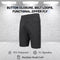 JUMP START MEN’S 6-POCKET ALL MOTION STRETCH UTILITY SHORTS SIZE 32 - BLACK - Brand New