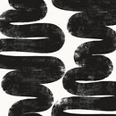 Tempaper x Bobby Berk White & Black Wiggle Room Removable Peel Stick Wallpaper - Brand New
