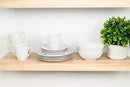 10 Strawberry Street Simply White Coupe 16 Piece Ceramic Dinnerware B00D3T5FWI - Like New