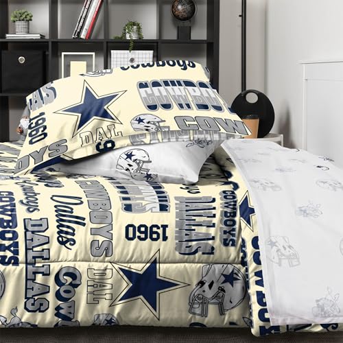 FOCO NFL TEAM LOGO BED IN A BAG COMFORTER SHEETS PILLOW CASES - DALLAS COWBOYS - Brand New