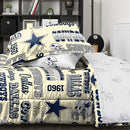 FOCO Unisex-Adult NFL Team Logo Bed in a Bag Comforter Sheets Pillow Cases - Like New