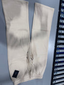 BLUE ICE HEAVYWEIGHT WIDE LEG LOOSE FIT FLEECE SWEATPANTS - WOMEN L - CREAM - Brand New