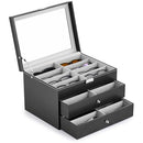 CO-Z 24 COMPARTMENT SUNGLASSES ORGANIZER - BLACK - Like New