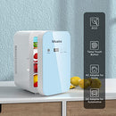 Msake Fridge 110V AC/DC, 8 L, Blue - Brand New