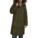 LW4RP590 LEVI'S WOMENS CLOUD PUFF HOODED MIDLENGTH PUFFER JACKET WOMEN M OLIVE - Brand New