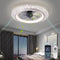 KINDLOV MODERN CEILING FANS LIGHTS 19.7" DIMMABLE LIGHT REMOTE 233CFL - WHITE01 - Like New
