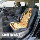 Zento Seat Beads Bead Seat Covers for Cars 2 Pieces of Natural Wooden Beads - Like New