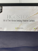 SALLY TEXTILES HOUSTON SOLID BLACKOUT WINDOW PANEL - NAVY - Brand New