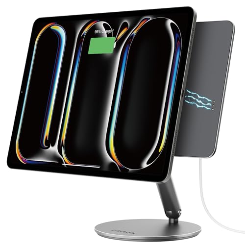 LULULOOK MAGNETIC WIRELESS CHARGING STAND FOR IPAD PRO 13" M4 (2024) - GRAY - Like New