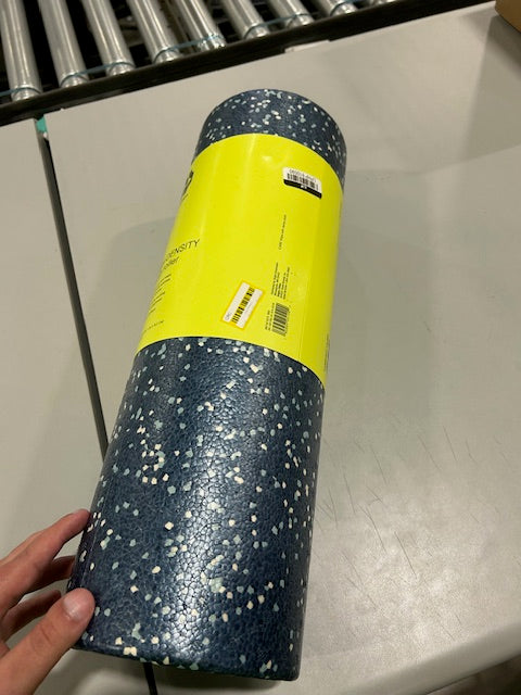 ALL IN MOTION HIGH DENSITY FOAM ROLLER 18" - MUSCLE PAIN RELIEF - DARK BLUE - Like New
