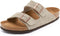 BIRKENSTOCK ARIZONA SOFT FOOTBED UNISEX SANDALS - SIZE: MEN 8 WOMEN 10 - TAUPE - Like New