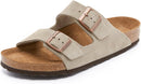 BIRKENSTOCK ARIZONA SOFT FOOTBED UNISEX SANDALS - SIZE: MEN 8 WOMEN 10 - TAUPE - Brand New