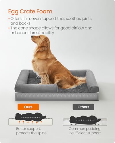 Feandrea Dog Bed Orthopedic Large Waterproof Bed Removable Washable Cover - Like New