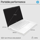 HP 14" 1366X768 TOUCH N5030 4 64GB SSD UHD GRAPHICS 600 WINDOWS 11 HOME - WHITE - Like New
