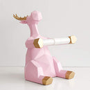 Cute Sitting Deer Paper Towel Roll Holder Decorative Paper Holder B08D9R5HQM - Brand New