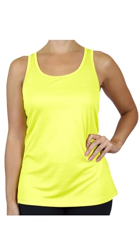 GALAXY BY HARVIC WOMENS MOISTURE WICKING RACERBACK TAGLESS POLYESTER TANK - XL - Brand New