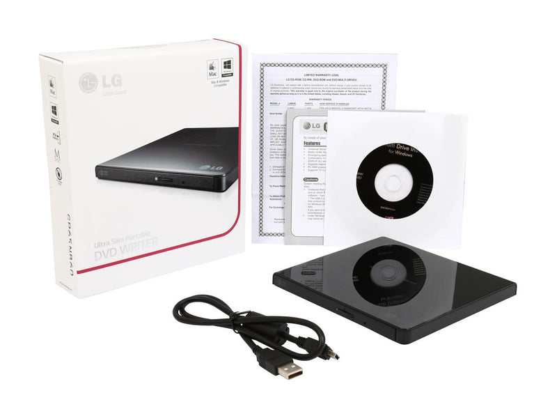 LG Electronics 8X USB 2.0 Super Multi Ultra Slim Portable DVD Writer Drive