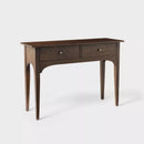 THRESHOLD DESIGNED WITH STUDIO MCGEE PALMA 46" ARCHED CONSOLE TABLE - DARK BROWN - Brand New