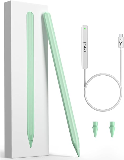 Minibesky iPad Pencil 2nd Gen Magnetic Wireless Charging Apple Pencil - GREEN Like New