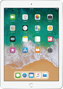 For Parts: APPLE IPAD 6TH GEN 9.7" 128GB WIFI ONLY - SILVER CRACKED SCREEN - NO POWER
