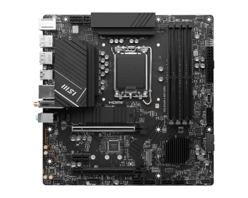 MSI PRO B760M-A WIFI DDR4 PROSERIES MOTHERBOARD MOTHERBOARD - BLACK - Like New