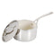 BLOOMHOUSE 3-QT TRIPLY SAUCE PAN W/NON-STICK INTERIOR - LINEN WHITE - Brand New