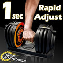 BODYTECH QUICK DUMBBELL SET 88LBS/40KG BT-ADJDMBSET-BK-88 - - Scratch & Dent