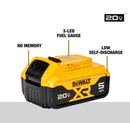 DEWALT DCB205 20V MAX Premium XR 5.0Ah Lithium Ion Battery - Scratch & Dent