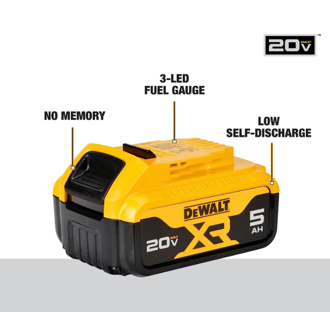 DEWALT DCB205 20V MAX Premium XR 5.0Ah Lithium Ion Battery - Scratch & Dent