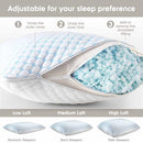 NESTL COOLING PILLOWS KING SIZE, MEMORY FOAM, BREATHABLE WASHABLE - WHITE - Brand New